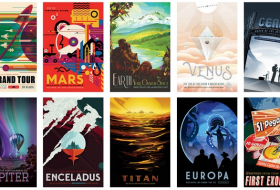 Nasa has released set of beautiful RETRO POSTER to promote space adventure